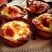 Presenting Bacon and Toast Cup Egg