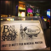 No service charge, No GST, No tap water