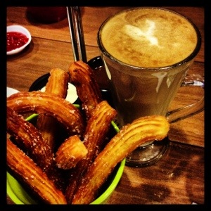 Churros to go with Liberty Latte