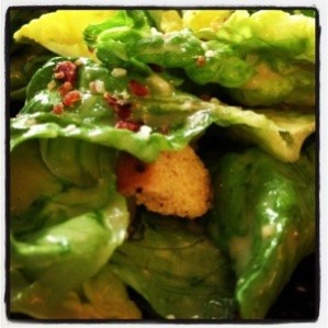 Huge portion of Caesar Salad