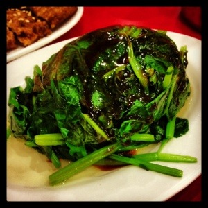 Spinach with Oyster Sauce