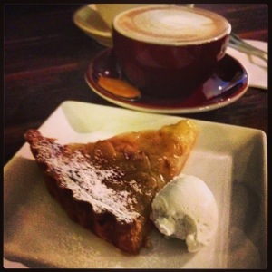 Wonderful Pear Tart to go with Latte