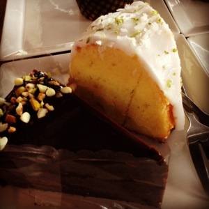 Creamy Fudge Cake & Lemon + Coconut Cake