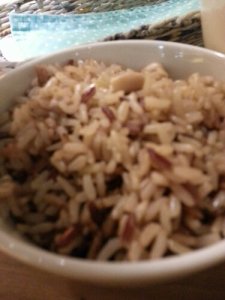 Brown rice to complete the meal