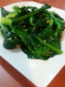 Stir fried Hong Kong Kailan with Garlic