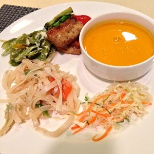 First dinner in Bhutan