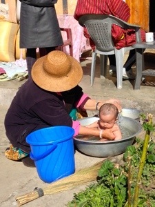 She braved the cold!