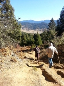 Here we start on the hike!