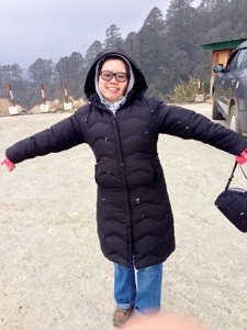 Happiness is experiencing snowing