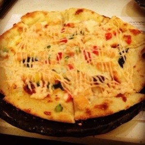 Salmon Spinach Pizza