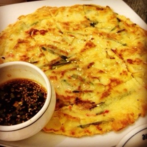 Seafood pancake