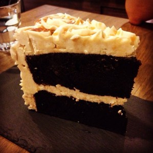 Dark Chocolate Salted Caramel Cake