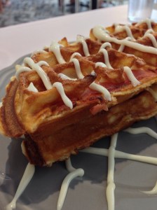 Bacon and Cheese Waffle