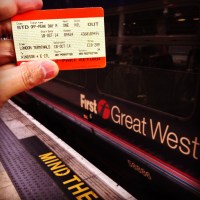 My first UK rail ticket!