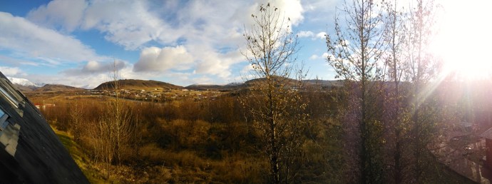 Beautiful view outside our balcony!