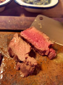 Beautiful flat iron with the mini cleaver