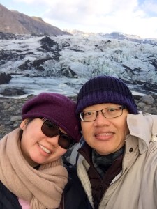 At the edge of the glacier!