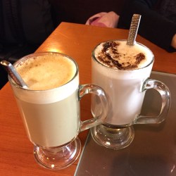 Latte and Hot Chocolate