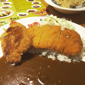 Chicken Katsu Curry with Pork Katsu side