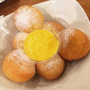 Donuts with Salted Egg Dip