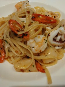 Seafood Aglio Olio