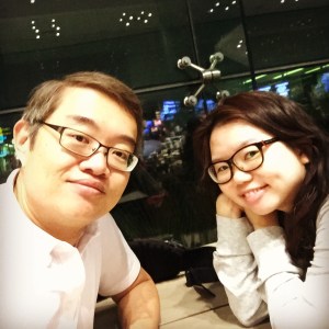 Sleepy but happy couple