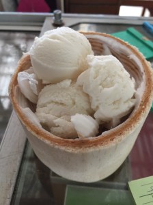 Coconut ice cream