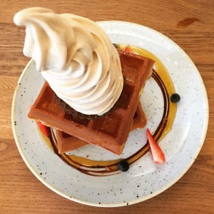 Waffle with Ice Cream